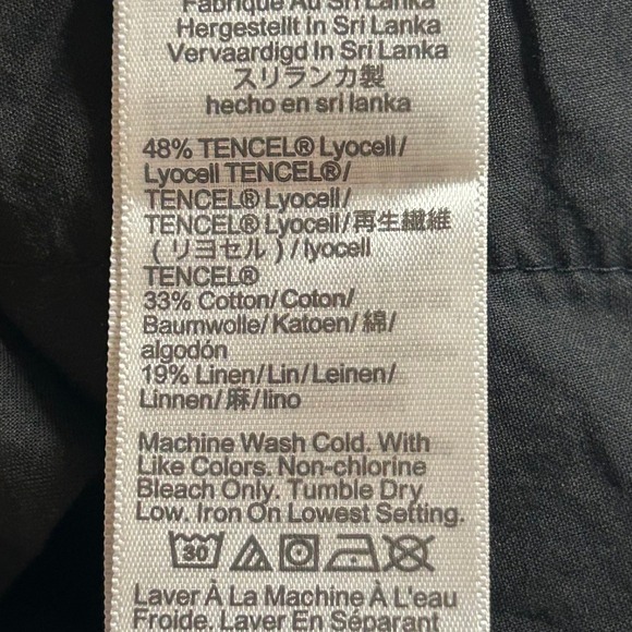 Madewell Women's High-Rise Barrel-Leg Pants Pleated True Black Size 8 New - Picture 11 of 11